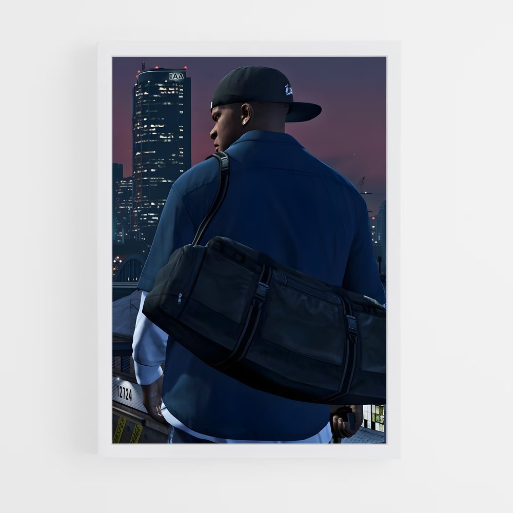 Poster Franklin clinton – affiche GTA V (vue 3)